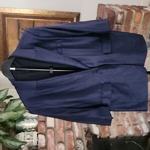 River Island Navy Boyfriend Blazer Relaxed Fit Size 14